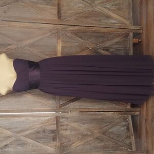 Bill Levkoff, Strapless,  Chiffon Dress. Size 12, Color purple/wine